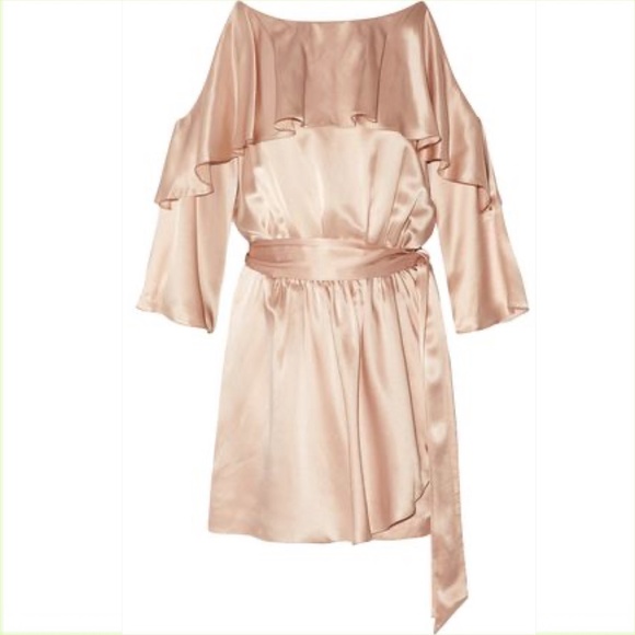 RACHEL ZOE Silk Scoop Neck Romper